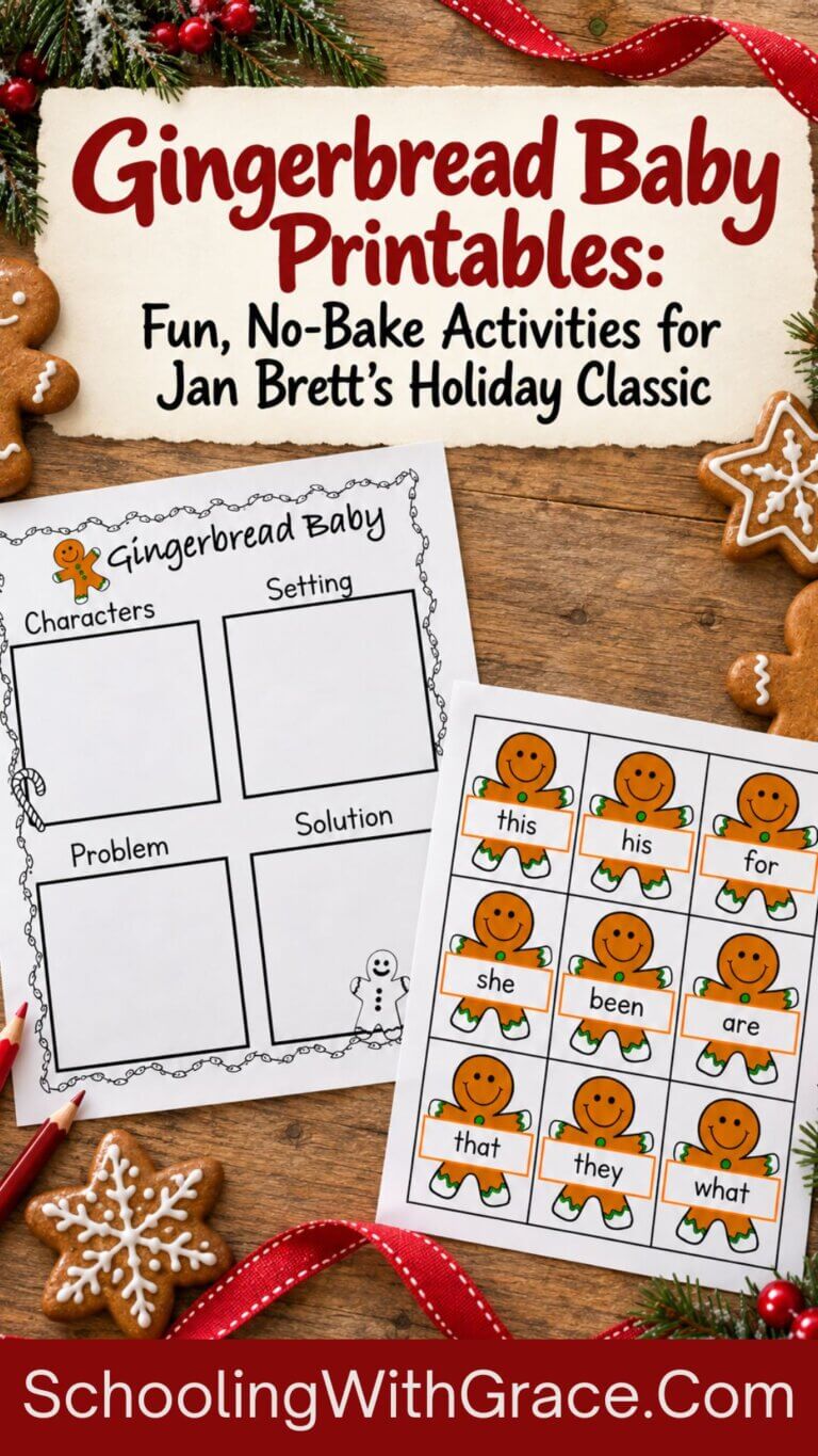 Gingerbread Baby Printables: Fun, No-Bake Activities for Jan Brett’s Holiday Classic
