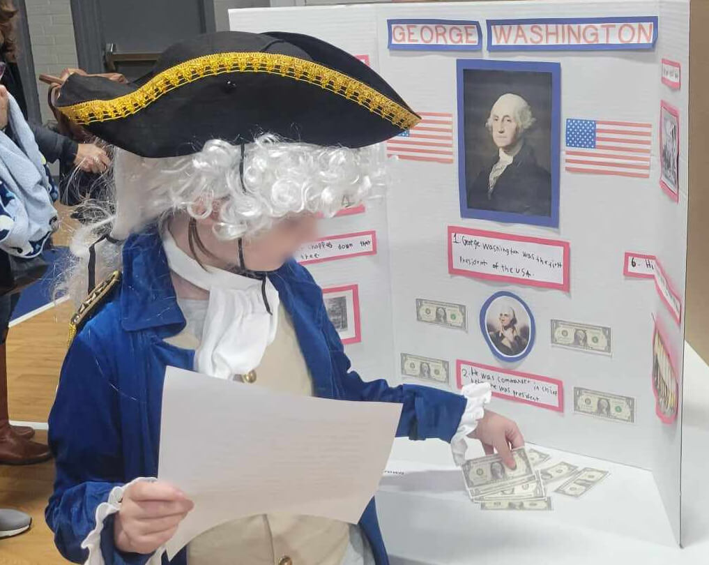 George Washington Living Wax Museum Presentation