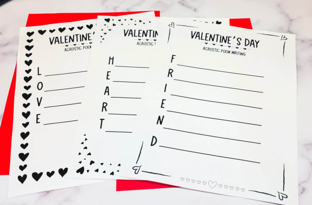 Valentine's Day Acrostic Poem