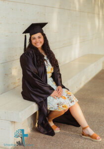 cap and gown picture for graduation