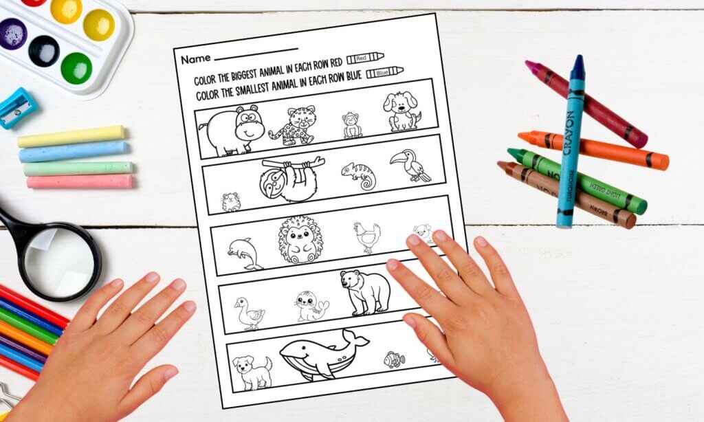 Big and small printable