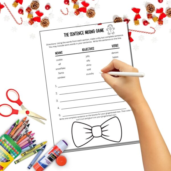 12 Days of Christmas Countdown Gingerbread Man Activities