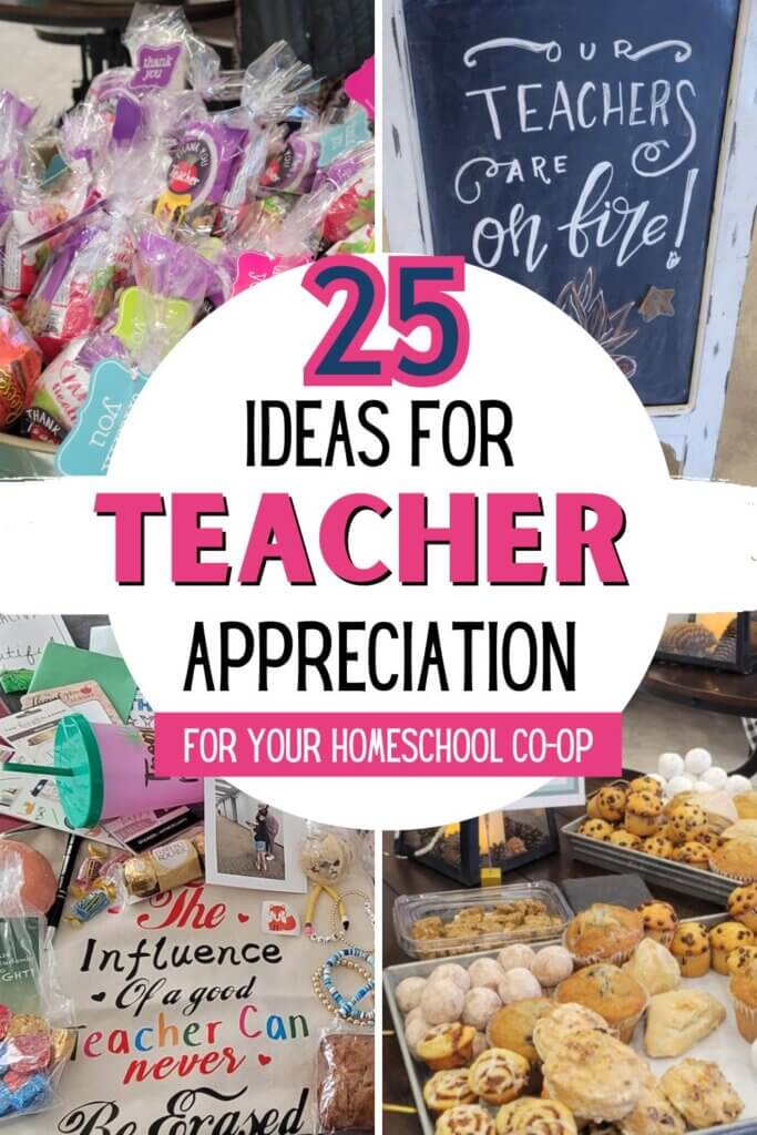 ideas for teacher appreciation in Homeschool Co-ops